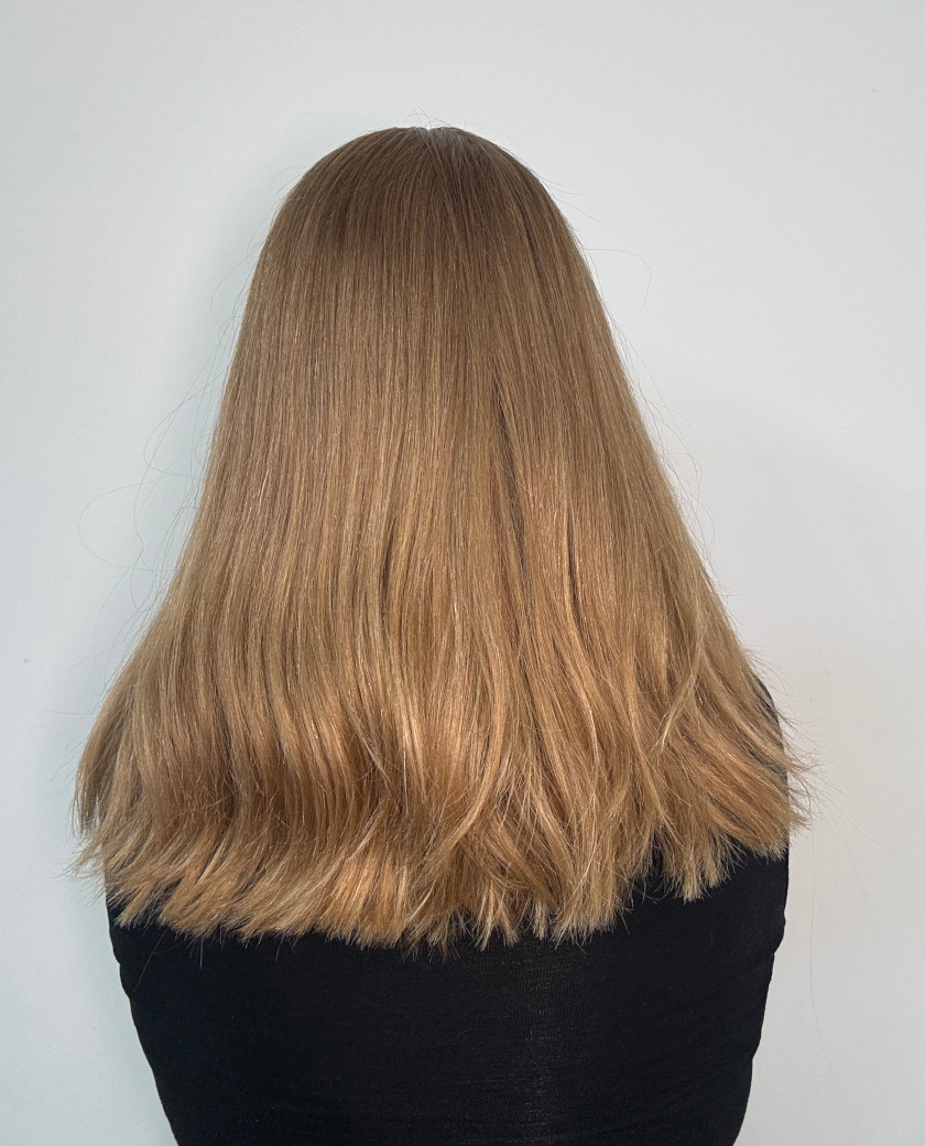 Amber wig — back view