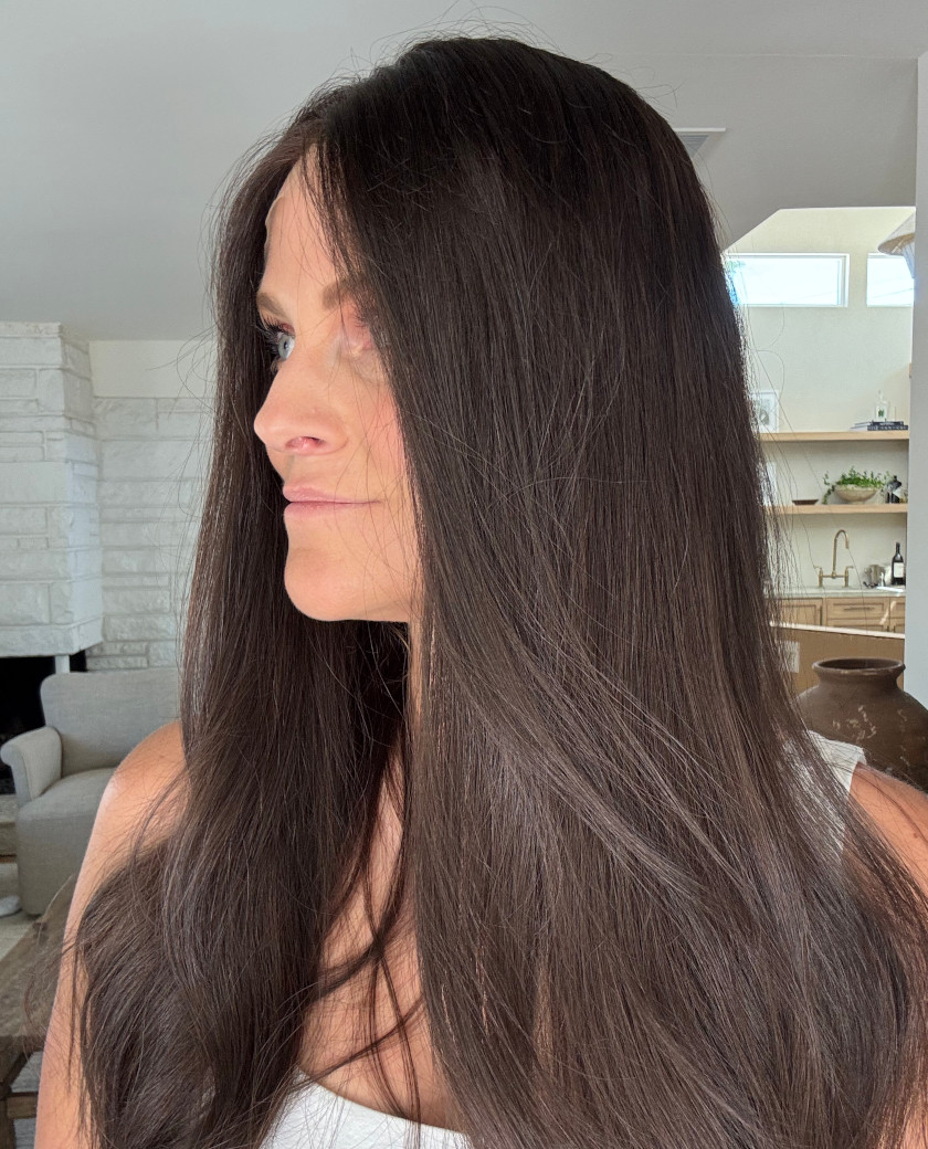 Demi wig — side view
