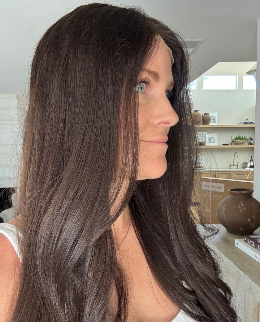 Demi wig — side view