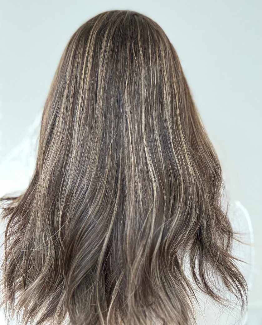 Heather wig — back view