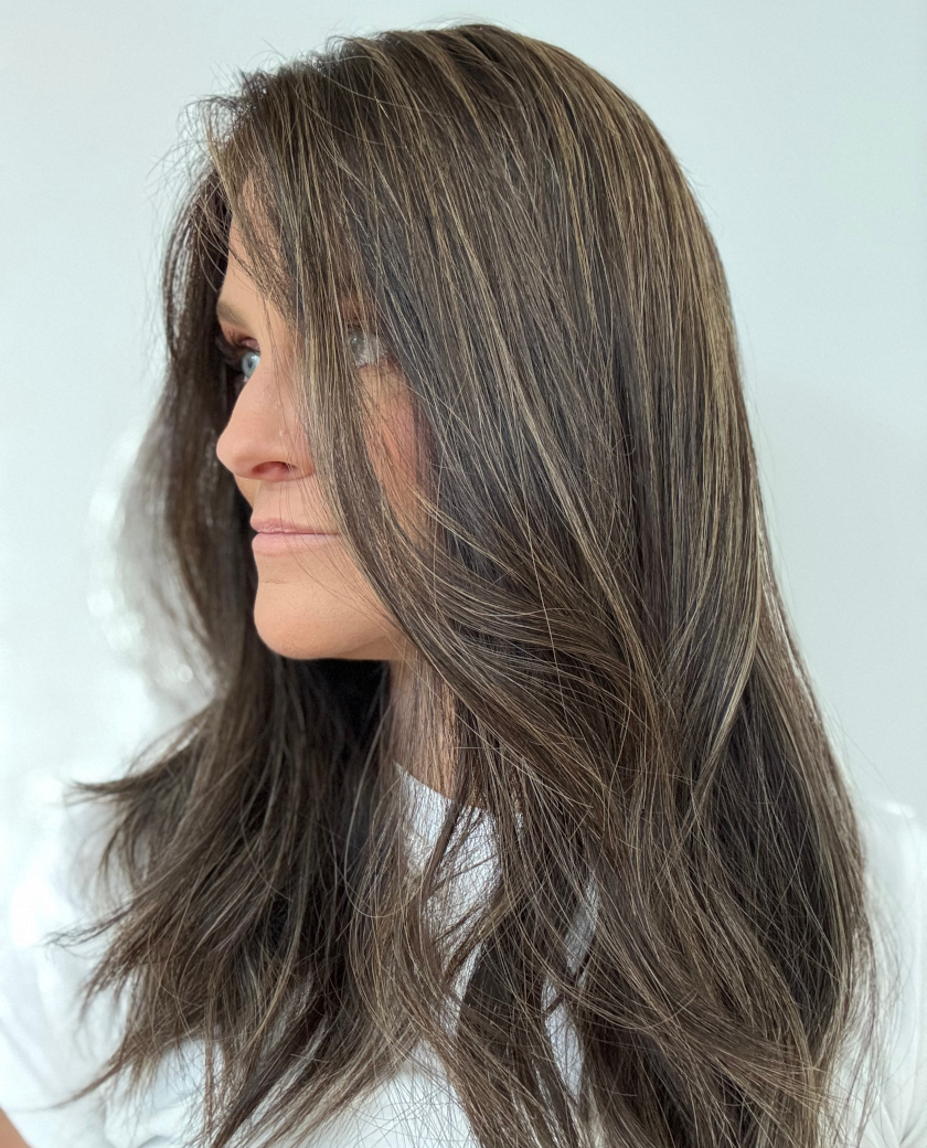 Heather wig — side view