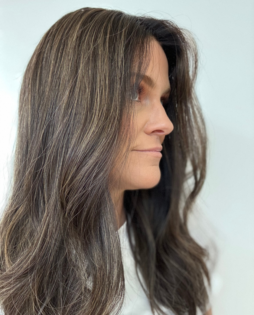 Heather wig — side view