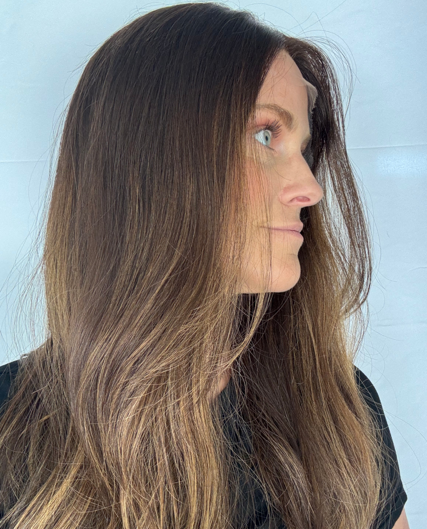 Brooke wig — side view