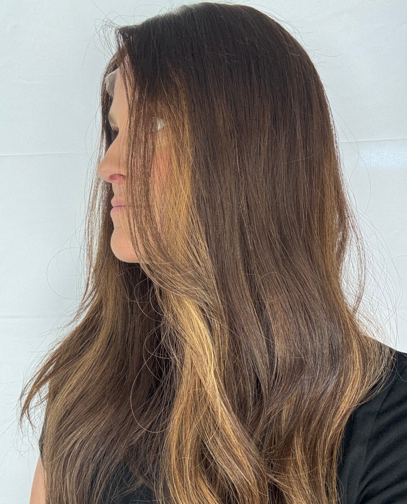 Brooke wig — side view