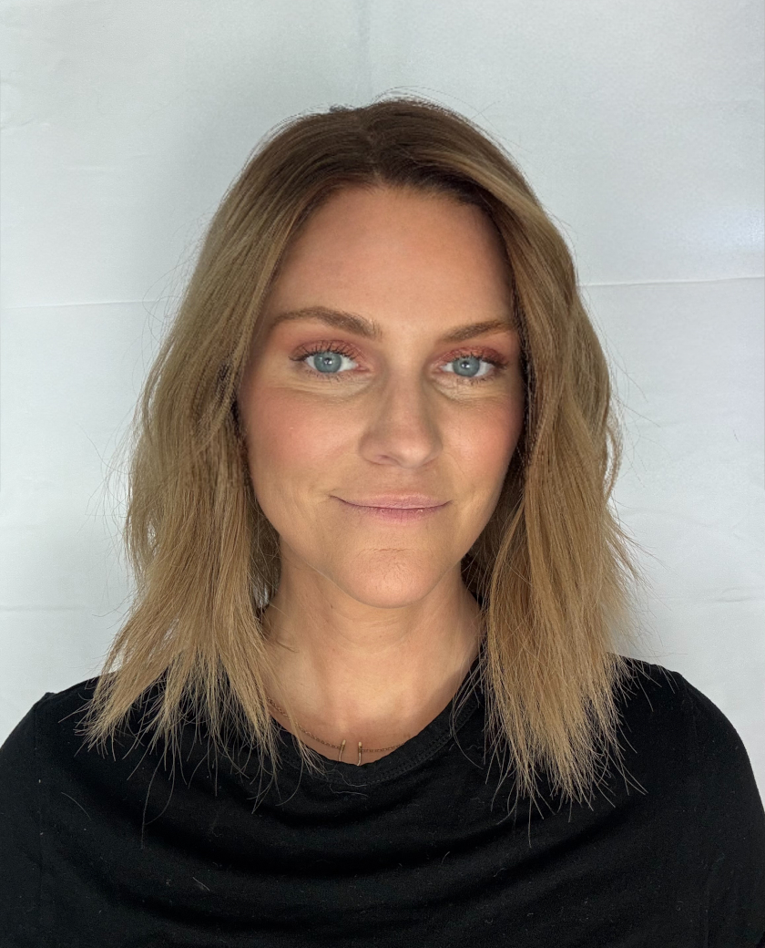 Sloane Short — Cool ash brown with seamless dirty blonde melt throughout